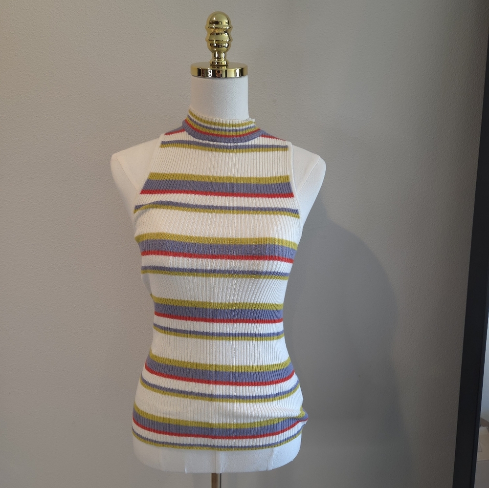 Moth Multicolor Striped Tank Top